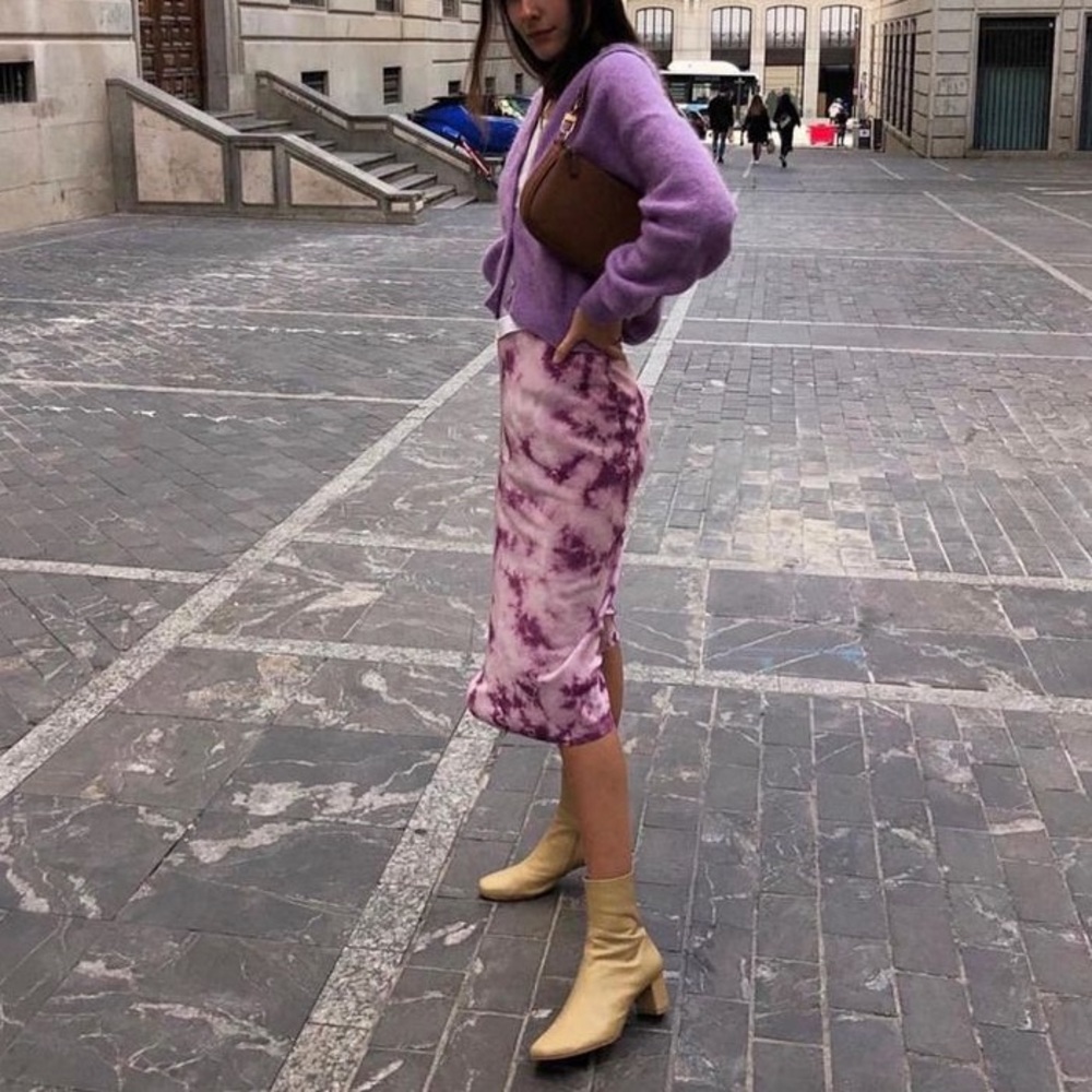 NWT tie dye réalisation skirt + free tote bag